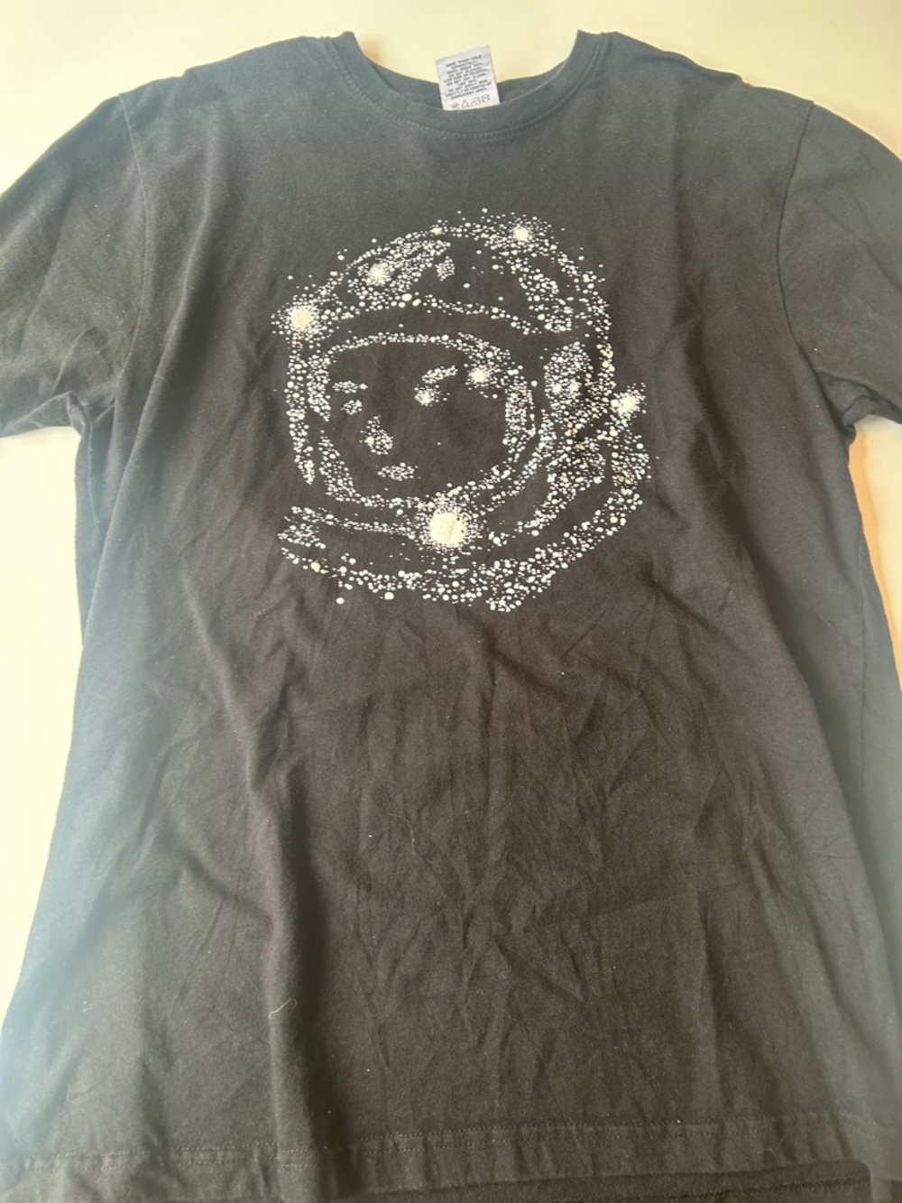 Billionaire Boys Club Black Graphic Tee with White Tag Detail